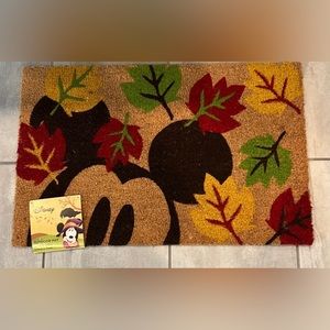Disney Fall Harvest Thanksgiving Mickey Mouse Outdoor Coir Mat